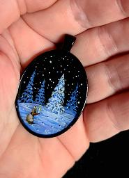 Collectables; Hand Painted Layered 3D Resin Pendant - Candle; Hand Painted Layered 3D Resin Pendant; Stef