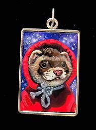 Collectables; Hand Painted Pendant - Red Hoodie; ; Stef