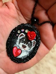 Collectables; Victorian Pendants - Red Rose; Pendant; Stef