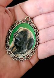 Collectables; Victorian Style Hand Painted Miniature - Leonberger Dog; ; Stef